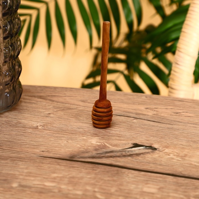 Ложка для мёда 12 см, тиковое дерево