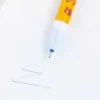 Ручка пиши-стирай, синяя паста, гелевая, 0.5 мм с колпачком &laquo;Кот&raquo;