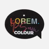 Наклейка тканевая Lunga Bubble, M, черная