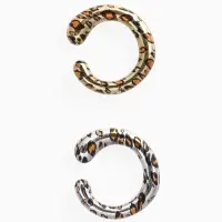 Серьги каффы &laquo;Леопард&raquo; набор 2 шт, цветные