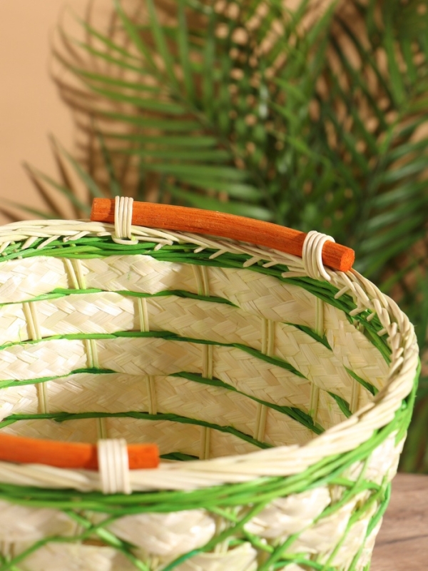 Корзина плетеная 24x24x26 см, ротанг