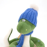 Новый год! Мягкая игрушка &laquo;Змей Сёма&raquo;, в синей шапке, 20 см