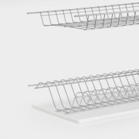 Сушилка для посуды с поддоном для шкафа 80 см, 76.5&times;25.6 см, хром