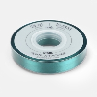 Лента атласная двухсторонняя №0589 15мм*25&plusmn;1м изумрудный TR