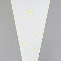 Пакет цветочный Конус, белый, 28&times;9&times;44 см&plusmn;1 см