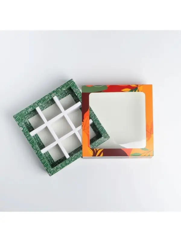 Коробка для конфет, кондитерская упаковка, 9 ячеек, &laquo;Любимому учителю&raquo; 14.5 х 14.5 х 3.5 см