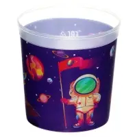 Стакан - непроливайка для рисования Calligrata, 210 мл с рисунком, МИКС