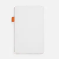 Ежедневник White Shall, недатированный, бело-оранжевый