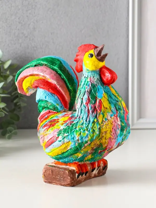 Копилка для денег &laquo;Петух&raquo;, гипс, 21.5&times;19&times;11 см