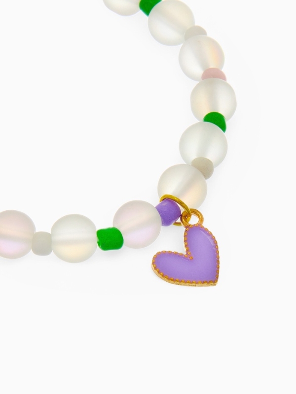 Браслет детский &laquo;Выбражулька&raquo; кошачий глаз бусина 8 мм, разноцветный