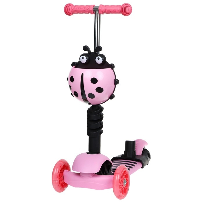 Самокат 5 в 1 GRAFFITI, колёса световые PU 120/80 мм