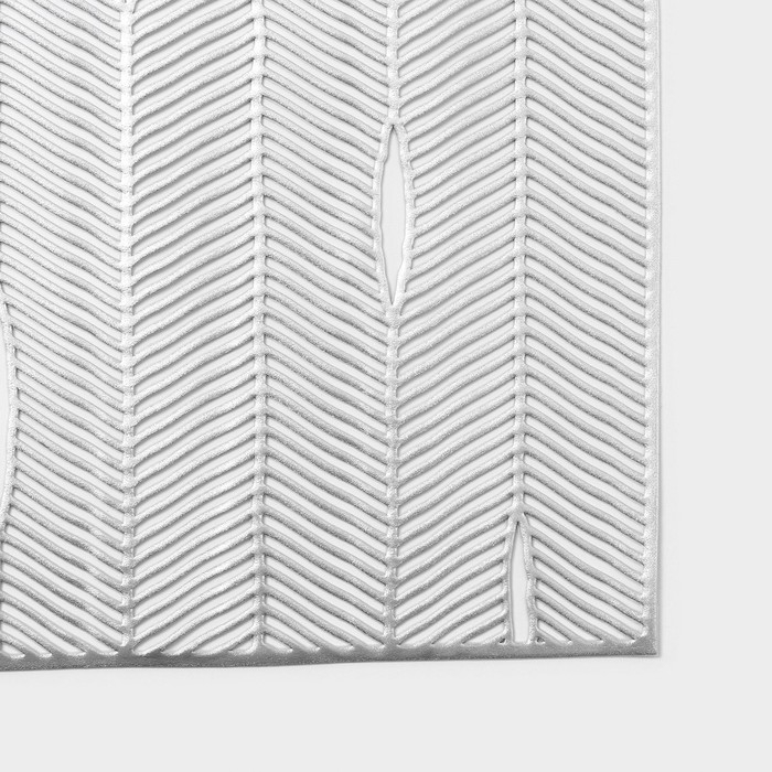 Салфетки сервировочные на стол Доляна &laquo;Триумф&raquo;, 45&times;30 см, 4 шт, цвет серебро