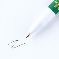 Ручка шариковая пластиковая софт-тач &laquo;Новый год: С Новым Годом!&raquo;, синяя паста 0.7 мм