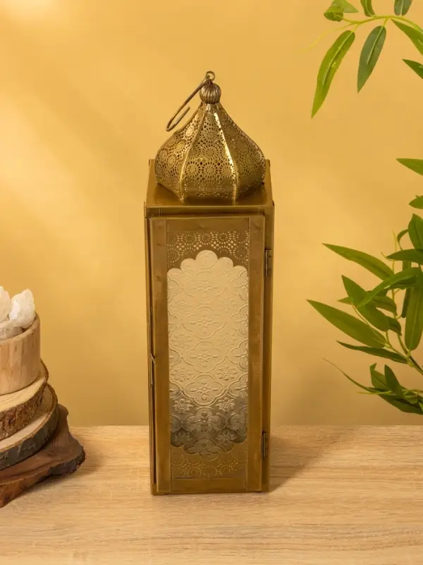 Подсвечник фонарь &laquo;Сокровищница&raquo;, 11&times;12&times;39 см, железо