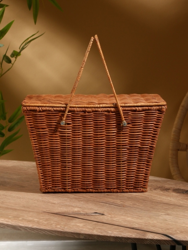 Корзина для пикника 33х20х22 см, ротанг