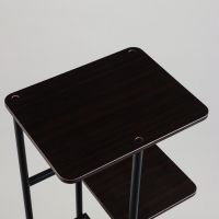 Подставка для цветов Greengo, 4 полки, 36 &times; 23 &times; 74 см, напольная, каркас металл, полки МДФ, чёрная