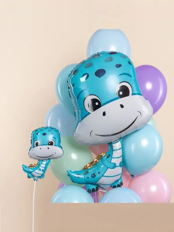 Воздушный шар фольгированный 15" &laquo;Динозаврик мальчик&raquo;, 5 шт.