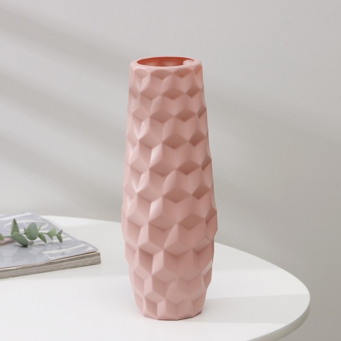 Ваза для цветов, 7&times;6,5&times;26 см, 1,3 л, цвет МИКС