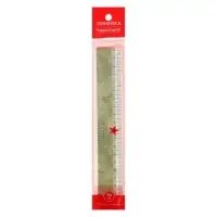 Линейка 20 см HappyGraphix "Военный паттерн", с волнистым краем