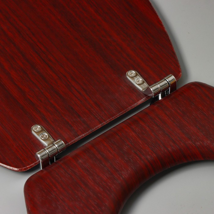 Сиденье для унитаза с крышкой «Натуральное дерево», 45×35 см, цвет орех Сиденье для унитаза с крышкой «Натуральное дерево», 45×35 см, цвет орех