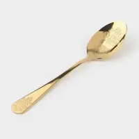 Набор ложек столовых 6 шт "Эмили" 20,5 см, цвет золото