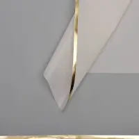 Пленка для цветов матовая, &laquo;С золотым тиснением&raquo;, 57&times;57 см, светло-розовая