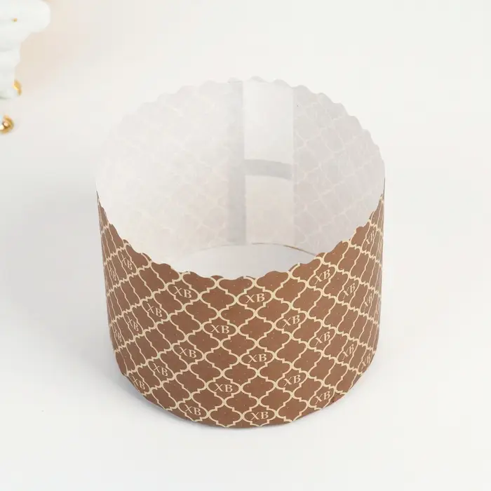 Форма бумажная для кулича &laquo;ХВ Золотое&raquo;, 11&times;8.5 см, коричневая