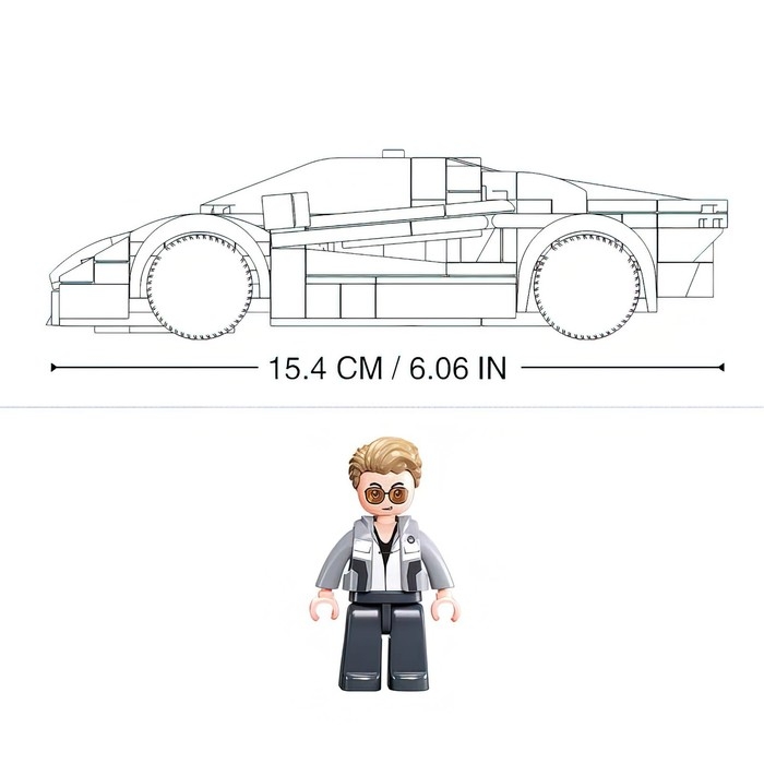 Конструктор гоночная машина Sluban Модельки, 264 детали, 6+