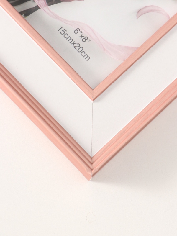 Фоторамка пластик 15х20 см "Романтизм" розовая 2,5х21,2х26,2 см