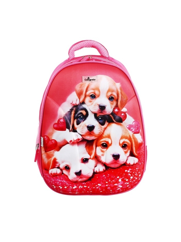 Рюкзак каркасный школьный, 39 х 30 х 14 см, Calligrata "Котята"