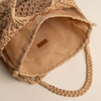 Сумка женская SL Home, ручное плетение, хлопок, длина ручек 15 см, 40&times;32 см