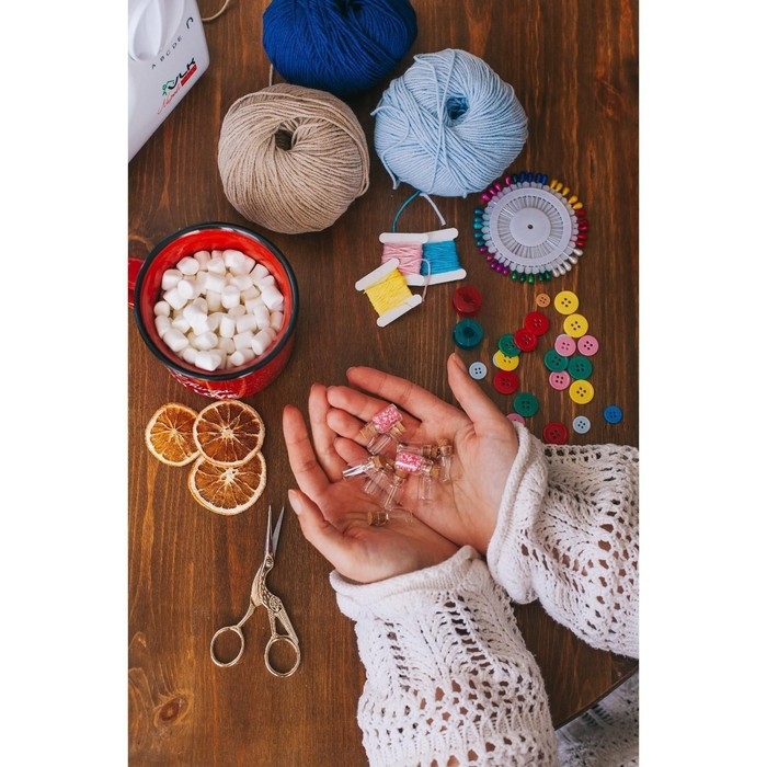 Баночки для хранения бисера, d = 1,2 &times; 3 см, 10 шт