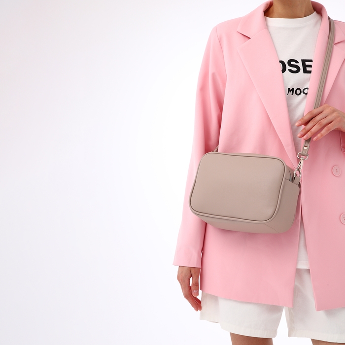 Сумка женская через плечо TEXTURA, маленький размер, цвет бежевый