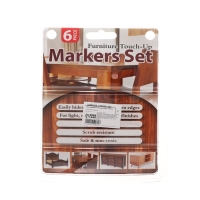 Набор маркеров и мелков для мебели, 6 цветов