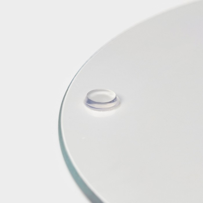 Доска разделочная стеклянная Доляна &laquo;Разлом&raquo;, d=20 см, цвет чёрный