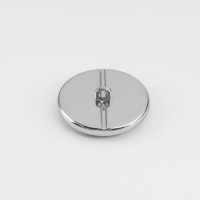 Пуговица металлическая на ножке &laquo;Витраж&raquo;, декоративная, d = 25 мм, цвет белый/чёрный, оранжевый/серебряный