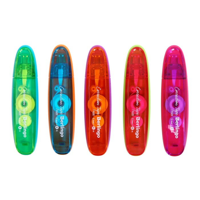 Корректирующая лента 5 мм х 6 метров, Berlingo "Fuze", микс цветов