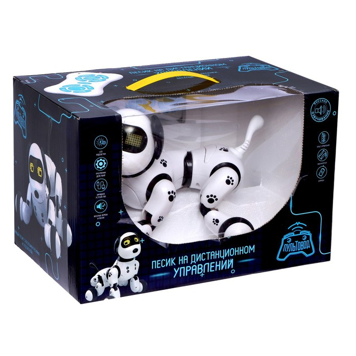 Робот собака &laquo;Пультовод&raquo; ZHORYA, программируемый, на пульте управления, интерактивный: свет, звук, танцующий, музыкальный, на аккумуляторе, на русском языке
