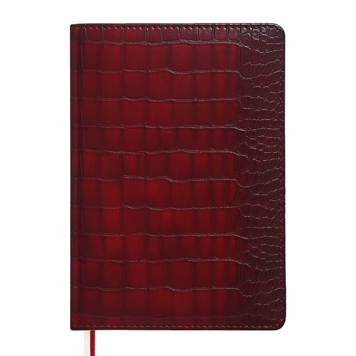 Ежедневник датированный 2024 A5 176 листов, deVENTE.Belcanto, твёрдая обложка из искусственной кожи с поролоном, ляссе, кремовый блок 70 г/м2, бордовый