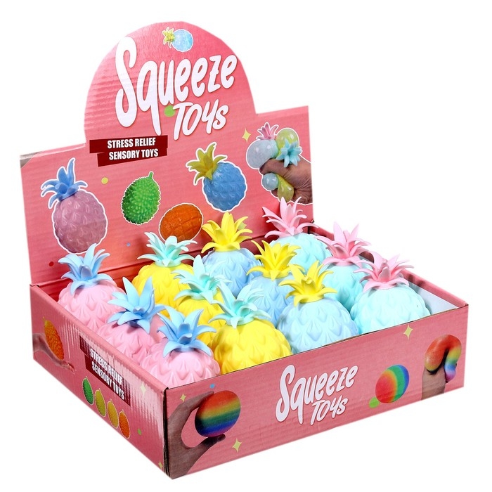 Мялка &laquo;Ананас&raquo; с пастой, цвета МИКС
