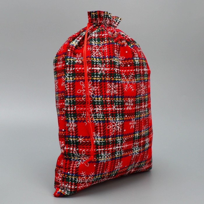 Мешочек подарочный холща &laquo;Подарок для тебя&raquo;, снежинки, 30 х 40 см +/- 1.5 см, Новый год