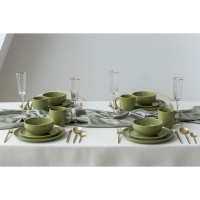 Тарелка керамическая &laquo;Олива&raquo;, 26.5см, цвет зелёный