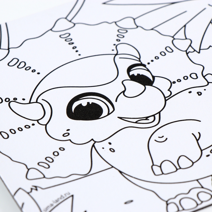 Магнит-раскраска &laquo;Дино&raquo;, 10 &times; 10 см