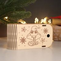 Новогодняя шкатулка "Змея" 13х7х4