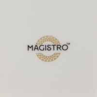 Тарелка глубокая фарфоровая Magistro &laquo;La Perle&raquo;, 1 л, d=22,5 см, цвет белый