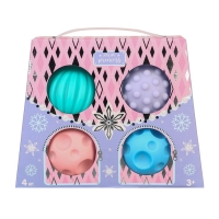 Подарочный набор развивающих мячиков &laquo;Холодное сердце&raquo;, 4 шт., новогодняя подарочная упаковка, Крошка Я