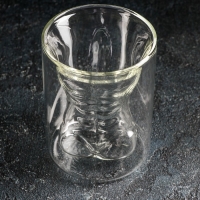 Стакан стеклянный с двойными стенками Magistro &laquo;Мужская фигура&raquo;, 200 мл