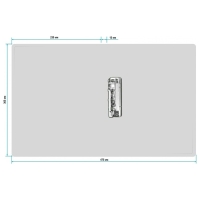 Папка с зажимом А4, 500 мкм, корешок 15 мм, Calligrata, до 100 листов, белая