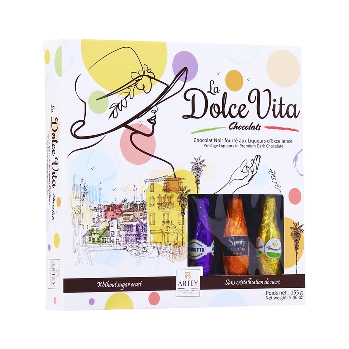 Новый год. Шоколад фигурный DOLCE VITA, ассорти ликёров, 13 г