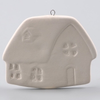 Новый год! Ёлочное украшение под раскраску &laquo;Хата&raquo;, с подвесом